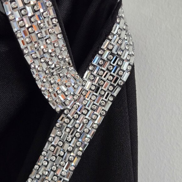 Lulus Exceptional Radiancy Maxi Dress Small $99 Rhinestone Black New With Tags - Picture 11 of 17